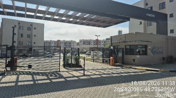Apartamento em Joinville, Paranaguamirim, Rua Monsenhor Gercino, N. 6315, Apto 205, Torre 10, SC. Área: 45.32m2