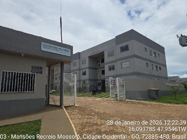 Apartamento em Cidade Ocidental, Mansoes Recreio Mossoro, Quadra 3, N. Lt 20, Apto 207, Bl 02 Pav 01 Vg 207, GO. Área: 43.04m2