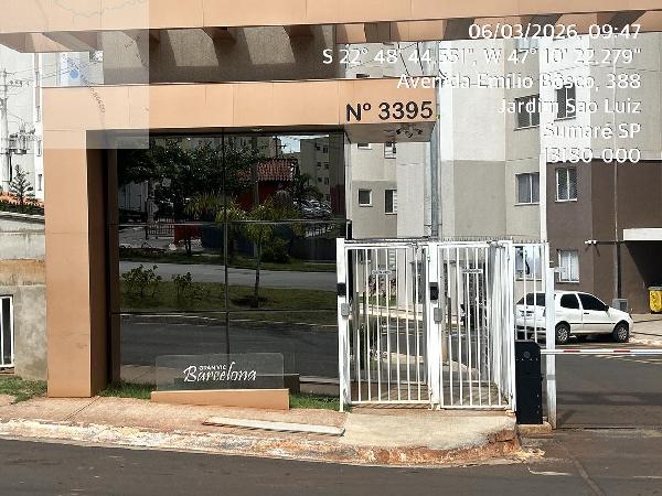Apartamento em Sumaré, Dist Nova Veneza, Avenida Emilio Bosco, N. 3395, Apto 702, Torre 02, SP. Área: 44.75m2