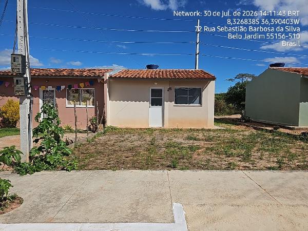 Casa em Belo Jardim, Euno Andrade Da Silva, Rua Jose Luiz Da Silva, N. 07, Lt 02 Qd 45, PE. Área: 40m2