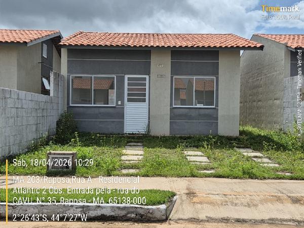 Casa em Raposa, Raposa, Estrada Do Cavu (Rua Interna), N. Sn, N 20, Qd 04, MA. Área: 41.81m2