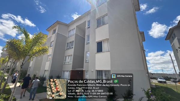 Apartamento em Poços de Caldas, Loteamento Residencial Tiradentes, Avenida Francisco Gilberto Blasi, N. 50, Apto 302, Tr 03, MG. Área: 51.96m2