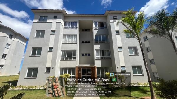 Apartamento em Poços de Caldas, Loteamento Residencial Tiradentes, Avenida Francisco Gilberto Blasi, N. 50, Apto 101, Tr 18, MG. Área: 47.46m2