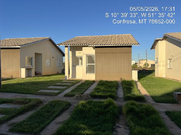 Casa em Confresa, Confresa, Rua Projetada 16, N. Sn, Quadra 49, Lote 14, MT. Área: 50.74m2