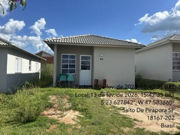 Casa em Salto de Pirapora, Pacaembu Bandeiras 2, Rua Maria Da Silva Inacio, N. 33, Lt 17 Qd B, SP. Área: 45.19m2