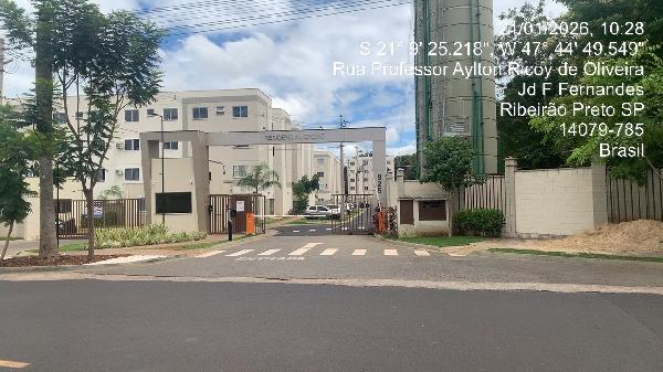 Apartamento em Ribeirão Preto, Jardim Ouro Branco, Rua Professor Aylton Ricoy De Oliveira, N. 925, Apto 303, Bl 04 Vg 19 Moto, SP. Área: 40.82m2