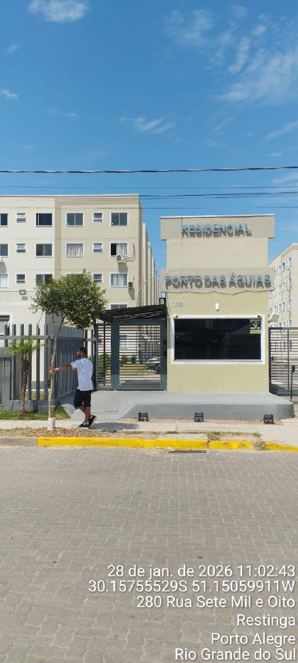 Apartamento em Porto Alegre, Restinga, Rua Sete Mil E Oito, N. 300, Apto 102, Bl 18 Pv 01, RS. Área: 40.82m2