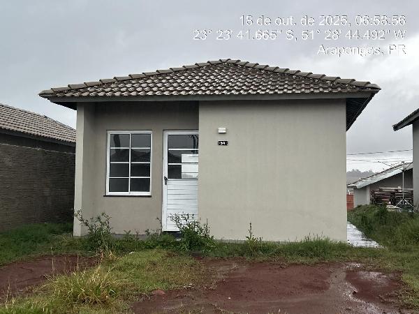 Casa em Arapongas, Bem Viver Arapongas, Rua Pula Pula Assobiador, N. 54, Lt 19 Qd 08 - Lot Bem Viver Arapongas, PR. Área: 43.85m2