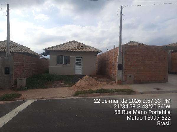 Casa em Matão, Residencial Vila Florida, Rua Lucas Inacio Dos Santos, N. 107, Nº 35 Quadra S, SP. Área: 44.82m2