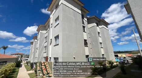Apartamento em Poços de Caldas, Loteamento Residencial Tiradentes, Avenida Francisco Gilberto Blasi, N. 50, Apto 201, Torre 26, MG. Área: 47.46m2