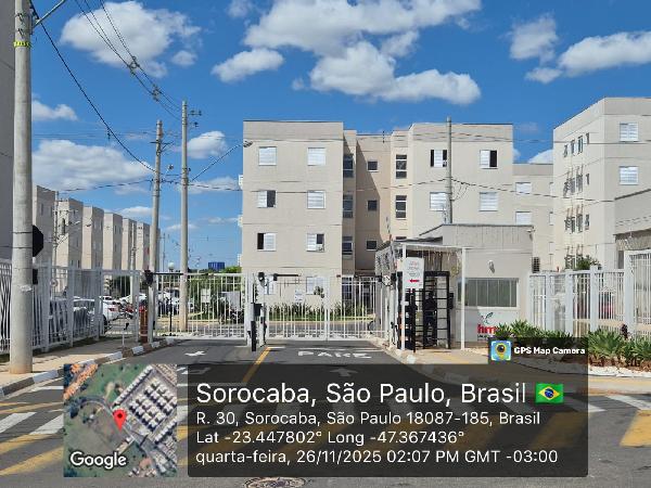 Apartamento em Sorocaba, Aparecidinha, Estrada Do Fioravante, N. 285, Apto 04, Bl S, SP. Área: 45.5m2