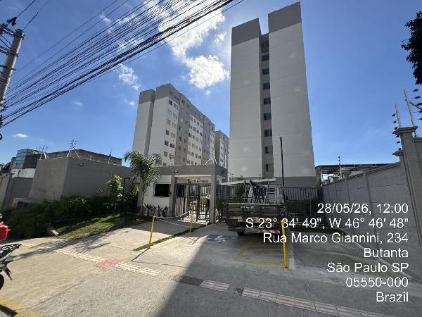 Apartamento em São Paulo, Jardim Gilda Maria, Rua Marco Giannini, N. 240, Apto 715, 7º Pavimento Bloco 02, SP. Área: 31.66m2 Apartamento em São Paulo, Jardim Gilda Maria, Rua Marco Giannini, N. 240, Apto 715, 7º Pavimento Bloco 02, SP. Área: 31.66m2
