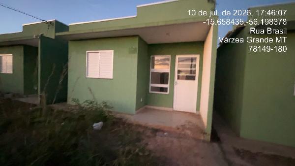 Casa em Várzea Grande, Novo Mundo, Avenida Brasil Antiga Avenida D, N. Sn, Qd 43 Área 8, MT. Área: 52.52m2