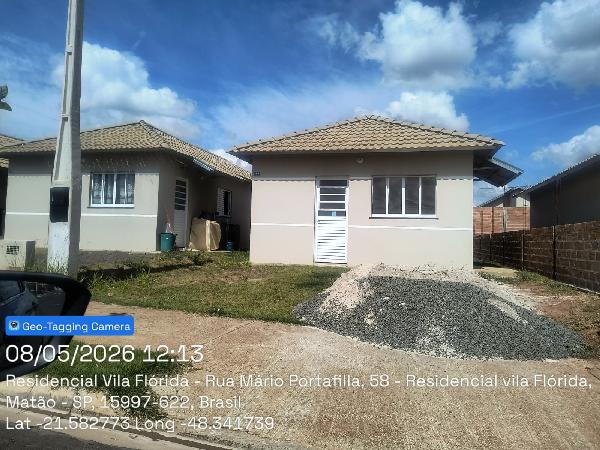 Casa em Matão, Residencial Vila Florida, Rua Lucas Inacio Dos Santos, N. 166, Nº 07 Quadra V, SP. Área: 44.82m2