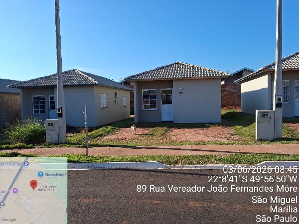 Casa em Marília, Vereador Ivan Negao, Rua Reginaldo Vitor De Souza, N. 48, Lote 6 Quadra 5, SP. Área: 43.85m2