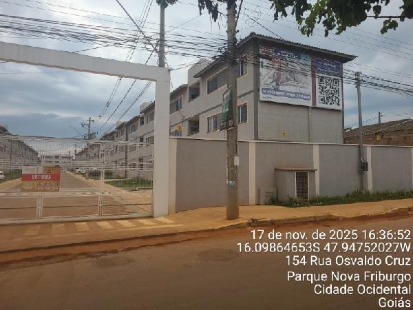 Apartamento em Cidade Ocidental, Mansoes Recreio Mossoro, Quadra Quadra 4, N. Sn, Apto 201, Chac 17, Bl N, Rua Oswaldo Cruz, GO. Área: 44.77m2