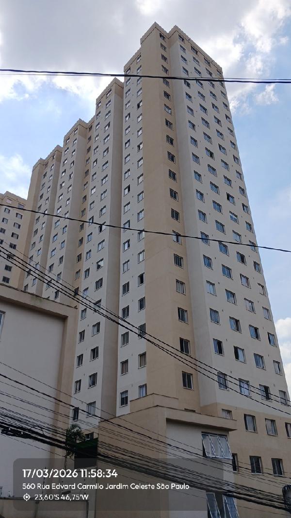 Apartamento em São Paulo, Jardim Celeste, Rua Edvard Carmilo, N. 520, Apto 1911, 19º Pav, Torre A, His-1, SP. Área: 32.39m2