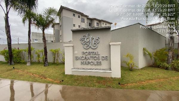 Apartamento em Poços de Caldas, Lot Res Tiradentes, Av Francisco Gilberto Blasi, N. 150, Apto 102, Torre 05, MG. Área: 51.96m2