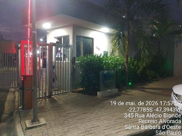 Apartamento em Santa Bárbara d'Oeste, Recreio Alvorada, Rua Alecio Biondi, N. 345, Apto 105, Bloco 06, SP. Área: 42.23m2