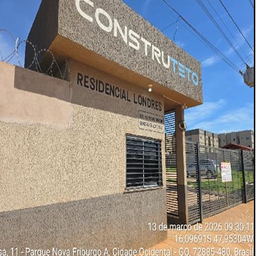 Apartamento em Cidade Ocidental, Mansoes Recreio Mossoro, Quadra 6, N. 0, Apto 502, Bl 5 Lt 13d Vg 502 Rua Marechal Deodor, GO. Área: 41.78m2