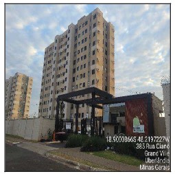 Apartamento em Uberlândia, Grand Ville, Rua Ciano, N. 385, Apto 806, Torre 3, MG. Área: 47.9m2
