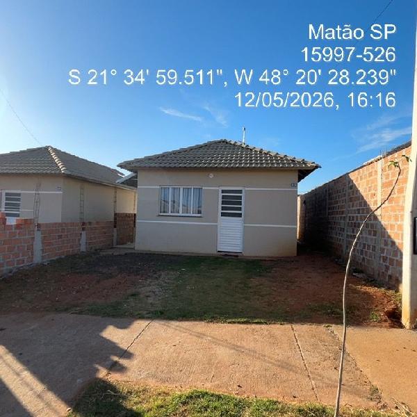 Casa em Matão, Distrito De Matao, Rua Antonio Roberto Diniz TÓ, N. 215, Lt 35 Qd W, SP. Área: 44.82m2
