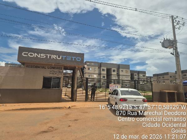 Apartamento em Cidade Ocidental, Mansoes Recreio Mossoro, Rua Marechal Deodoro, N. Sn, Apto 111, Bl 01 Pav 2 Lt 13d Qd 06, GO. Área: 41.78m2