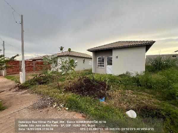 Casa em São José do Rio Preto, Residencial Gumercindo De Seta, R Vilma Pio Papi (Antiga R Projetada 04), N. 204, Qd 04 Lt 36, SP. Área: 43.85m2