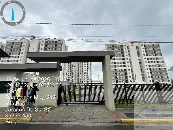 Apartamento em Jaraguá do Sul, Vila Baependi, Rua Carlos May, N. 199, Apto 208, Torre 1 Vg 11, SC. Área: 51.06m2