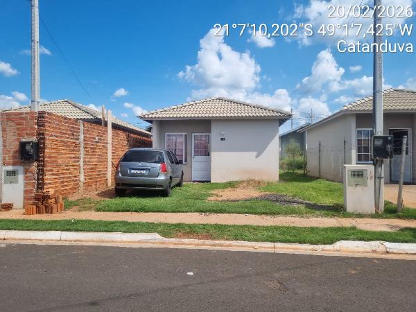 Casa em Catanduva, Residencial Nova Catanduva Iii, Rua Da Alegria (Rua Dos Romas), N. 175, Lt 7 Qd 11, SP. Área: 43.85m2