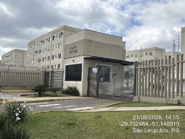 Apartamento em São Leopoldo, Santos Dumont, Avenida Lions Scharlau, N. 131, Apto 304, Bl 20 Vaga Descoberta Garagem N° 293, RS. Área: 40.82m2