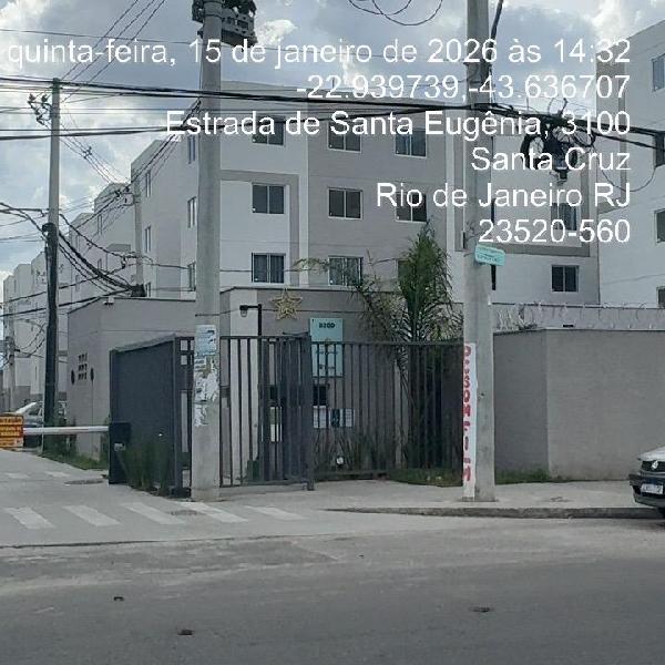 Apartamento em Rio de Janeiro, Santa Cruz, Estrada De Santa Eugenia, N. 3200, Apto 402, Bl 08, RJ. Área: 40.54m2
