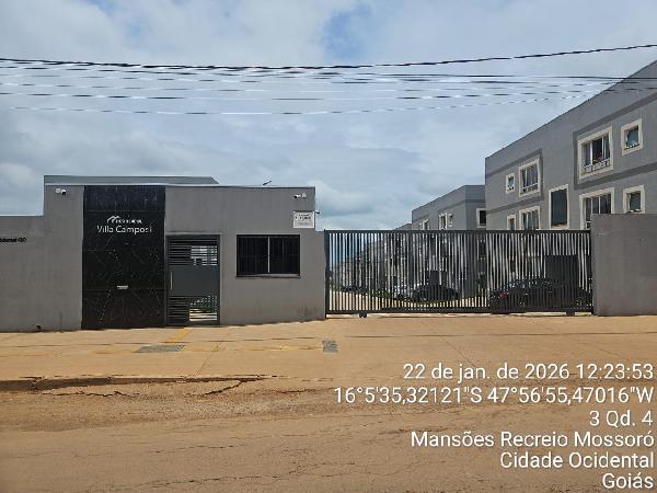 Apartamento em Cidade Ocidental, Mansoes Recreio Mossoro, Rua Rui Barbosa Quadra 04, N. .Sn, Apto 101, Bl K Lt 03 Qd 04, GO. Área: 47.37m2