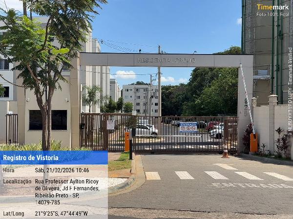 Apartamento em Ribeirão Preto, Jardim Ouro Branco, Rua Professor Aylton Ricoy De Oliveira, N. 925, Apto 402, Bl 25 Pav 04 Lt 09 Qd 01 Vg 180, SP. Área: 44.57m2