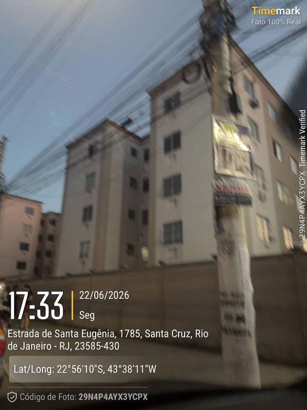 Apartamento em Rio de Janeiro, Santa Cruz, Estrada De Santa Eugenia, N. 3200, Apto 304, Bl 03, RJ. Área: 40.54m2