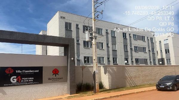 Apartamento em Águas Lindas de Goiás, Chacaras Coimbra, Quadra Quadra P, N. Sn, Apto 301, Ch 07 Qd P Bl B 3° Pav, GO. Área: 43.4m2