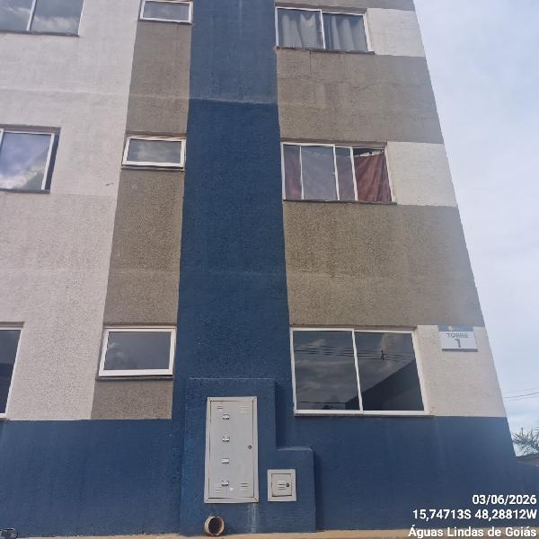 Apartamento em Águas Lindas de Goiás, Parque Da Barragem Setor 11, Quadra 89 Conjunto A, N. Sn, Apto 202, Lt 03, Rua 06, Torre 01, GO. Área: 47.34m2